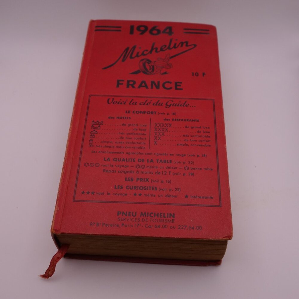 Vintage 1964 France 10 F Hard Cover Travel Book